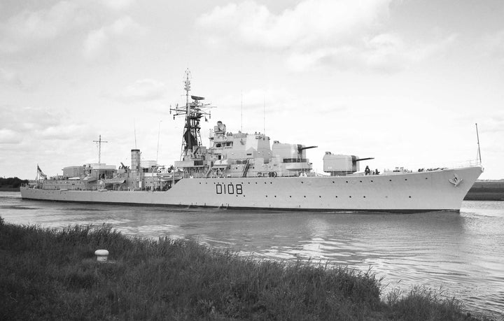 HMS Dainty D108 Royal Navy Daring class destroyer Photo Print or Framed Print - Hampshire Prints