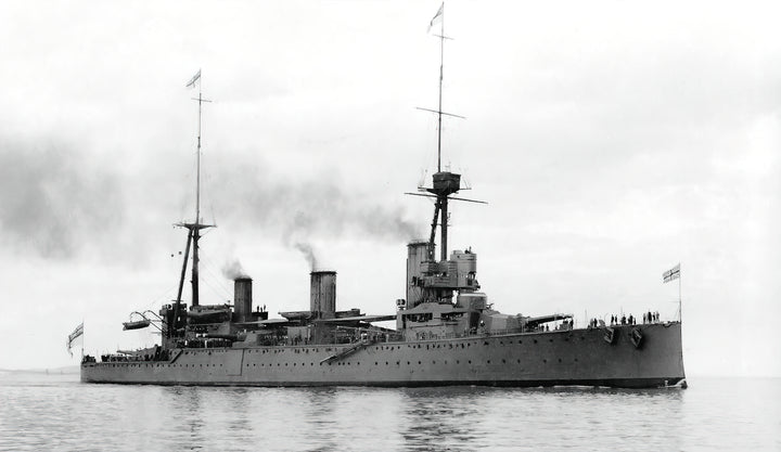 HMS New Zealand (1911) Royal Navy Indefatigable class battlecruiser Photo Print or Framed Photo Print - Hampshire Prints