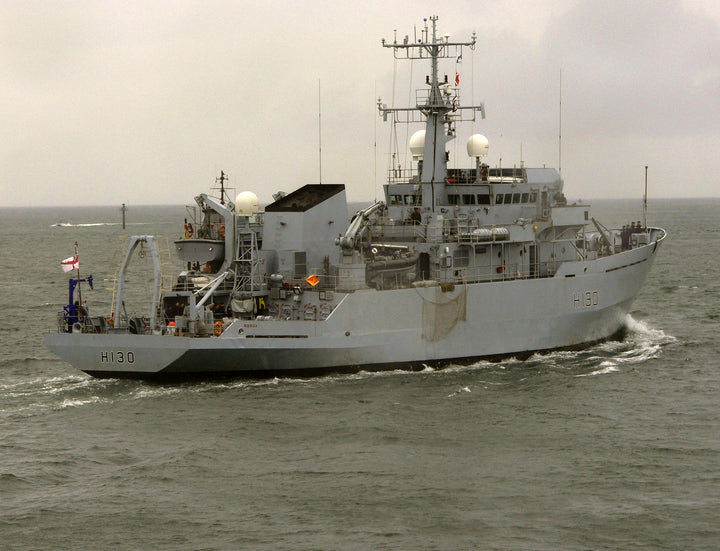 HMS Roebuck H130 Royal Navy coastal survey vessel Photo Print or Framed Print - Hampshire Prints