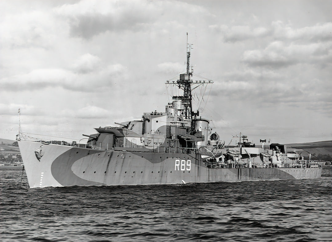 HMS Termagant R89 Royal Navy T Class destroyer Photo Print or Framed Print - Hampshire Prints