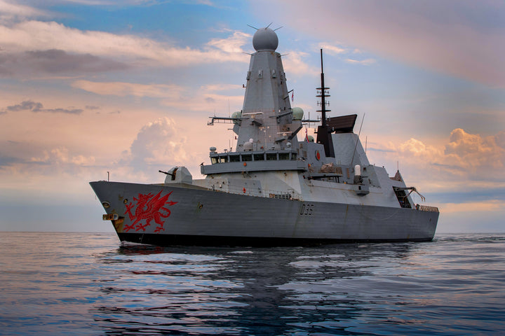 HMS Dragon D35 Royal Navy type 45 Destroyer Photo Print or Framed Print - Hampshire Prints