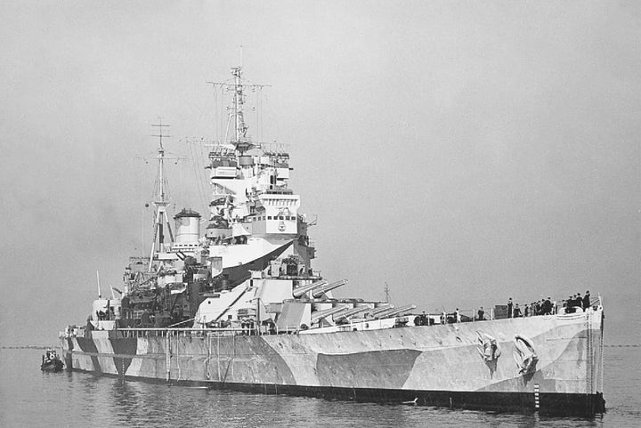 HMS Howe 32 Royal Navy King George V class battleship Photo Print or Framed Print - Hampshire Prints