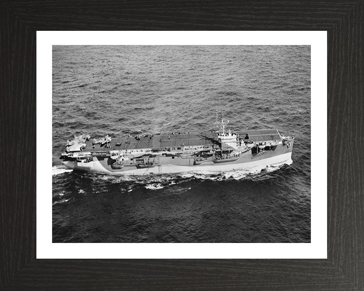 HMS Empress D42 Royal Navy escort aircraft carrier Photo Print or Framed Print - Hampshire Prints