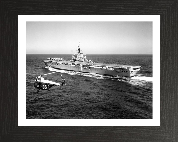 HMS Centaur R06 Royal Navy Centaur class light fleet carrier Photo Print or Framed Print - Hampshire Prints