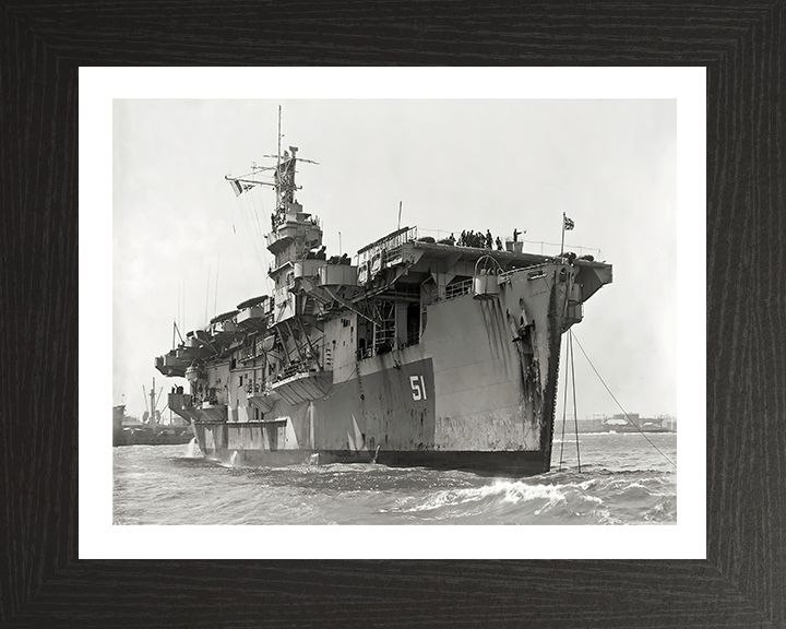 HMS Atheling D51 Royal Navy Ruler class escort carrier Photo Print or Framed Print - Hampshire Prints