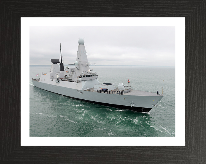 HMS Diamond D34 Royal Navy Type 45 Destroyer Photo Print or Framed Print - Hampshire Prints