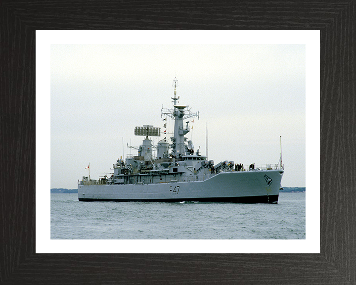 HMS Danae F47 Royal Navy Leander Class Frigate Photo Print or Framed Print - Hampshire Prints