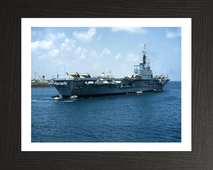 HMS Centaur R06 Royal Navy Centaur class light fleet carrier Photo Print or Framed Print - Hampshire Prints