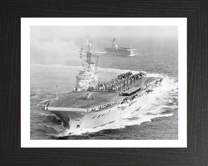 HMS Centaur R06 Royal Navy Centaur class light fleet carrier Photo Print or Framed Print - Hampshire Prints