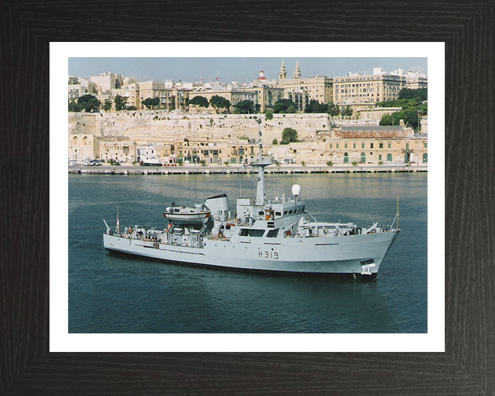 HMS Beagle H319 (A319) Royal Navy Bulldog class ship Photo Print or Framed Print - Hampshire Prints