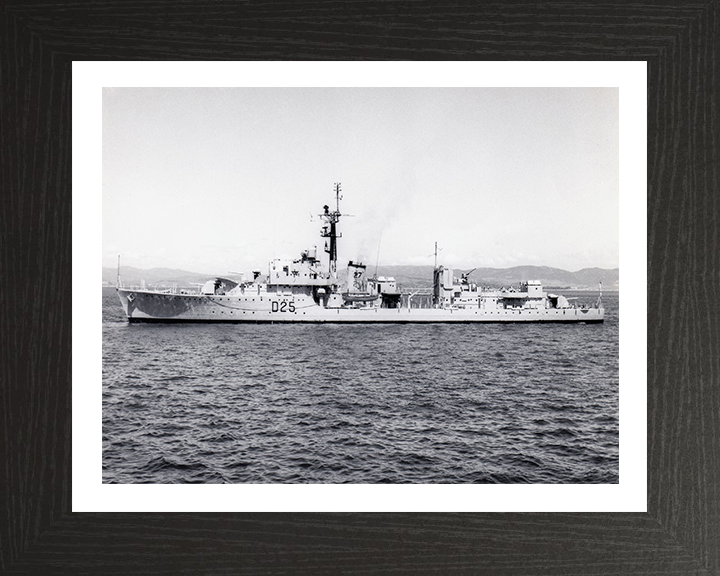 HMS Carysfort D25 (R25) Royal Navy C class destroyer Photo Print or Framed Print - Hampshire Prints