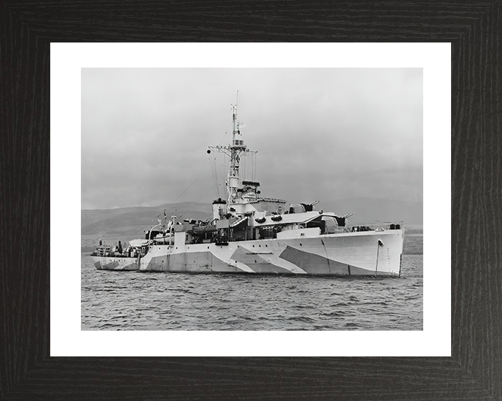 HMS Amethyst F116 Royal Navy Black Swan Class sloop Photo Print or Framed Print - Hampshire Prints