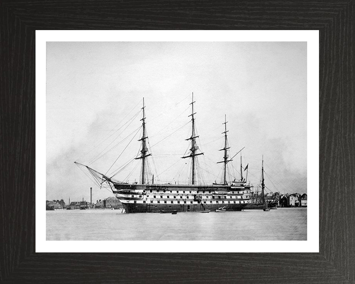 HMS Britannia (Prince of Wales) 1860 Royal Navy Training ship Photo Print or Framed Print - Hampshire Prints