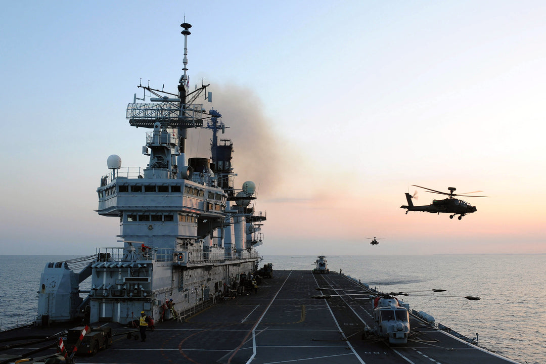 HMS Illustrious R06 Royal Navy Invincible class Aircraft Carrier Photo Print or Framed Print - Hampshire Prints