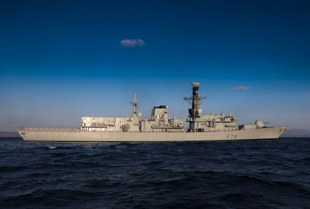 HMS Kent F78 Royal Navy Type 23 frigate Photo Print or Framed Print - Hampshire Prints