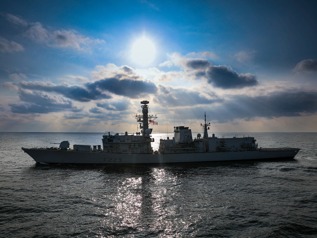 HMS Lancaster F229 Royal Navy Type 23 frigate Photo Print or Framed Print - Hampshire Prints