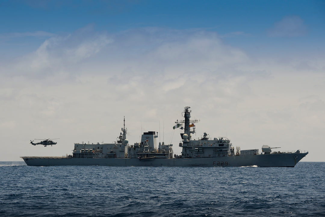 HMS Lancaster F229 Royal Navy Type 23 frigate Photo Print or Framed Print - Hampshire Prints