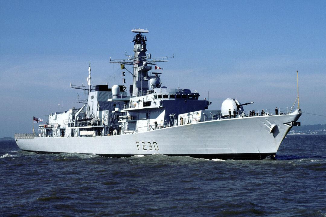 HMS Norfolk F230 Royal Navy type 23 Frigate Photo Print or Framed Print - Hampshire Prints