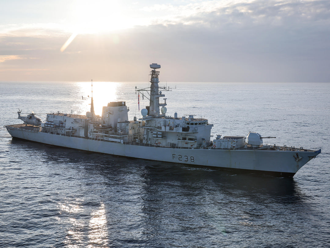 HMS Northumberland F238 Royal Navy type 23 Frigate Photo Print or Framed Print - Hampshire Prints