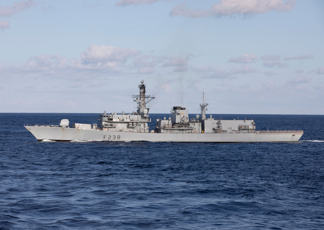 HMS Northumberland F238 Royal Navy type 23 Frigate Photo Print or Framed Print - Hampshire Prints