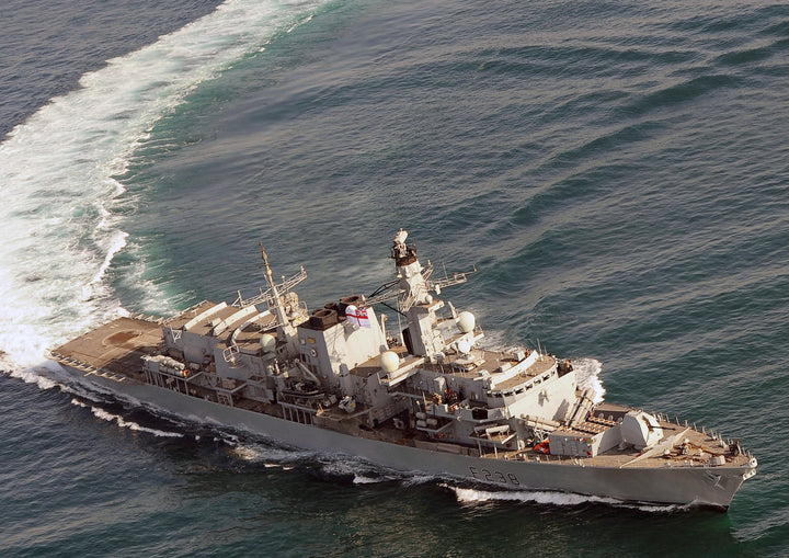 HMS Northumberland F238 Royal Navy type 23 Frigate Photo Print or Framed Print - Hampshire Prints