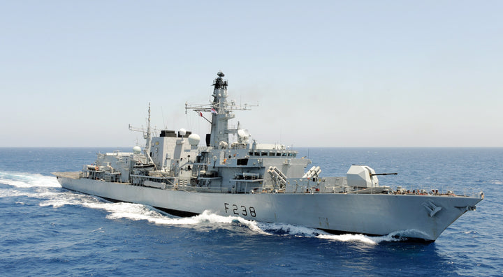 HMS Northumberland F238 Royal Navy type 23 Frigate Photo Print or Framed Print - Hampshire Prints