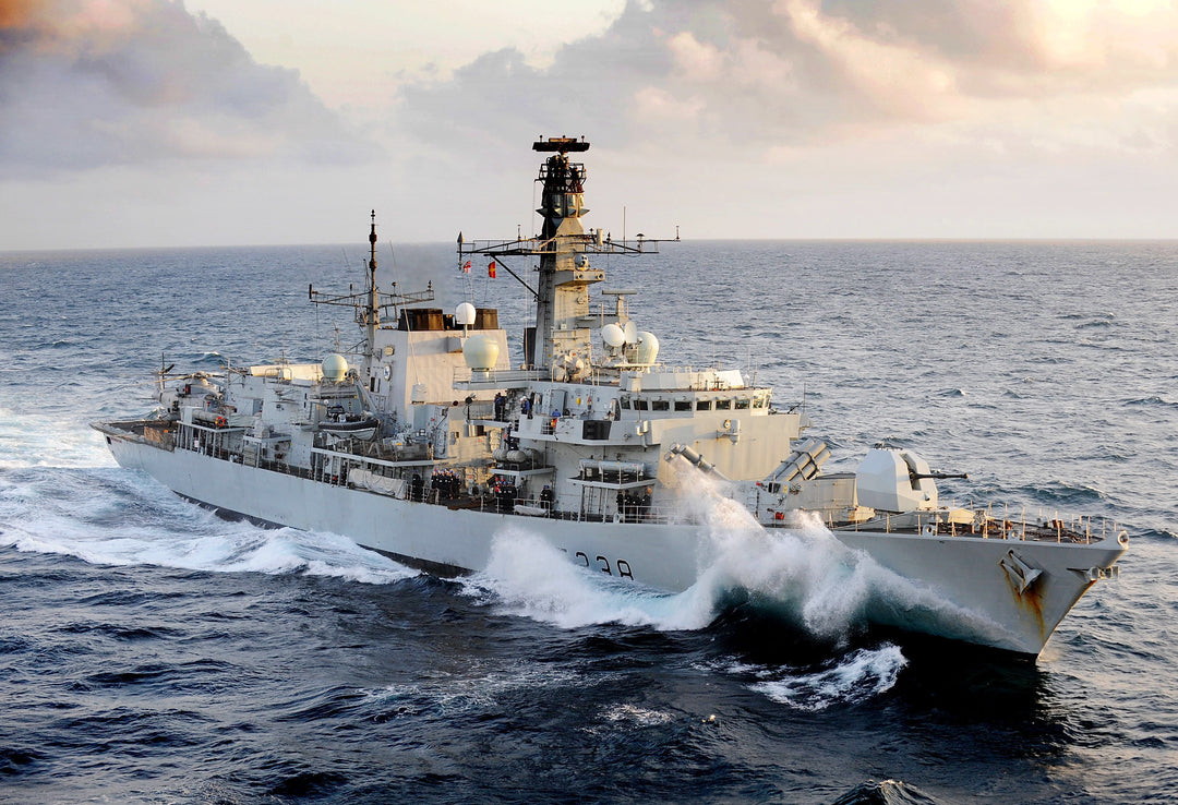 HMS Northumberland F238 Royal Navy type 23 Frigate Photo Print or Framed Print - Hampshire Prints