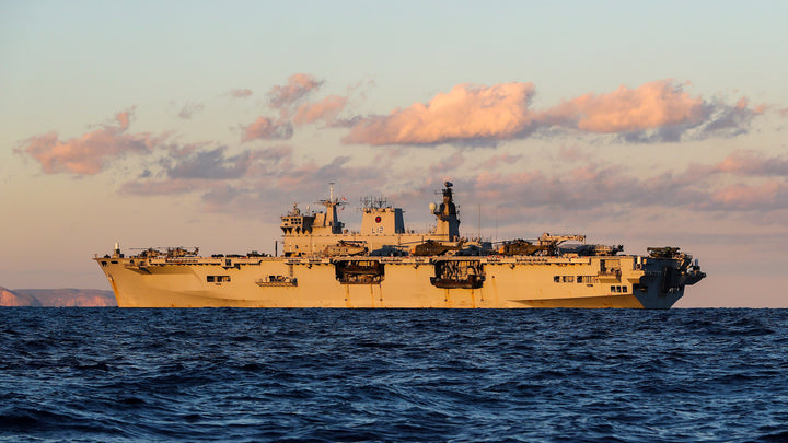 HMS Ocean L12 Royal Navy helicopter carrier Photo Print or Framed Print - Hampshire Prints