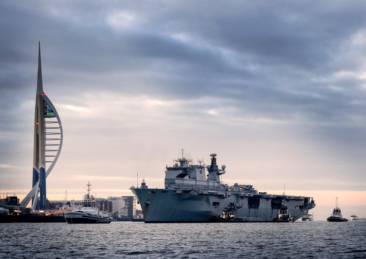 HMS Ocean L12 Royal Navy helicopter carrier Photo Print or Framed Print - Hampshire Prints