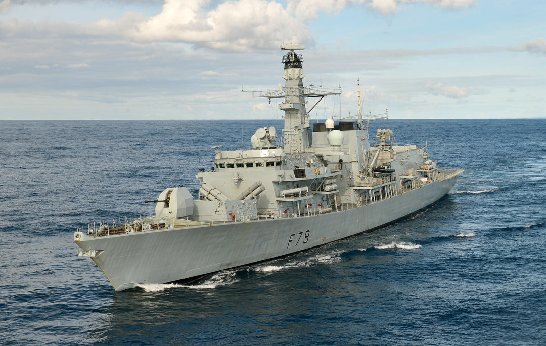 HMS Portland F79 Royal Navy Type 23 frigate Photo Print or Framed Print - Hampshire Prints