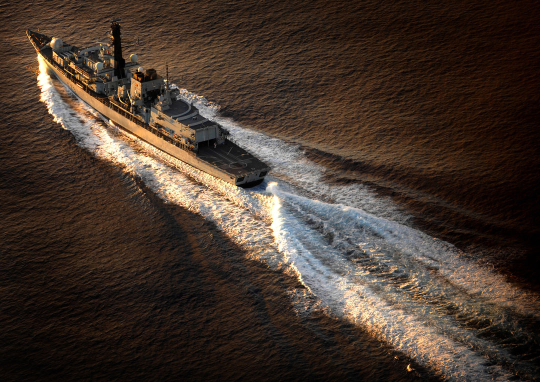 HMS Portland F79 Royal Navy Type 23 frigate Photo Print or Framed Print - Hampshire Prints