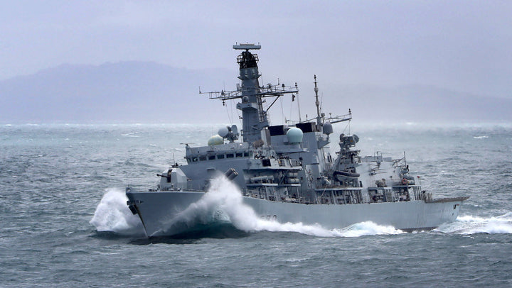 HMS Portland F79 Royal Navy Type 23 frigate Photo Print or Framed Print - Hampshire Prints