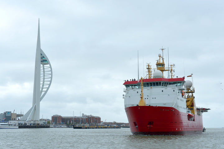 HMS Protector A173 Royal Navy Ice patrol ship Photo Print or Framed Print - Hampshire Prints