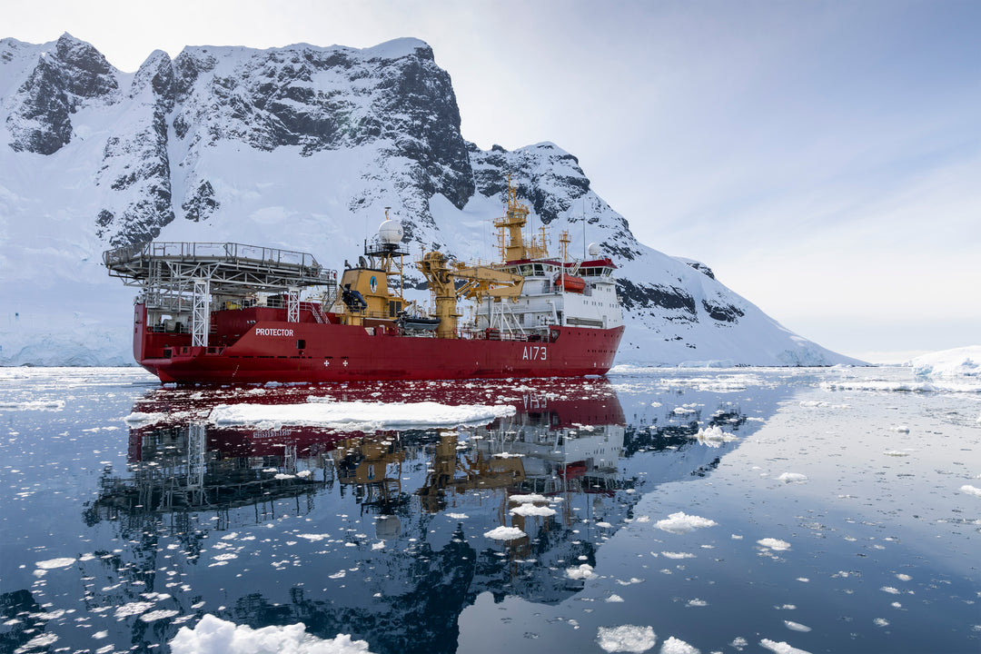 HMS Protector A173 Royal Navy Ice patrol ship Photo Print or Framed Print - Hampshire Prints