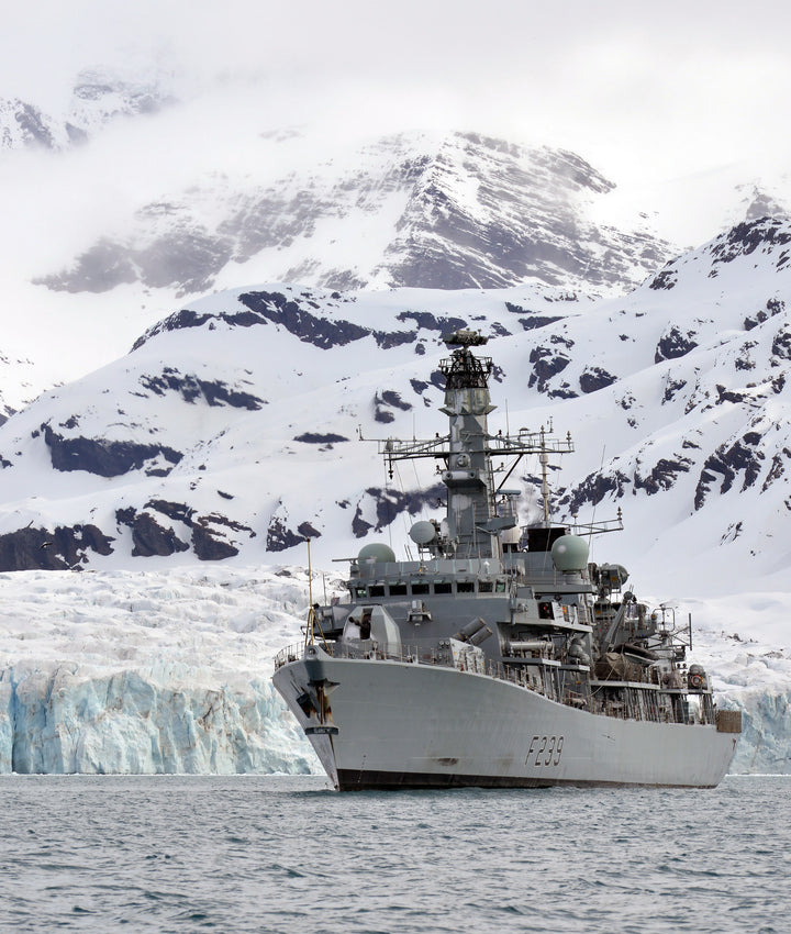 HMS Richmond F239 Royal Navy type 23 Frigate Photo Print or Framed Print - Hampshire Prints