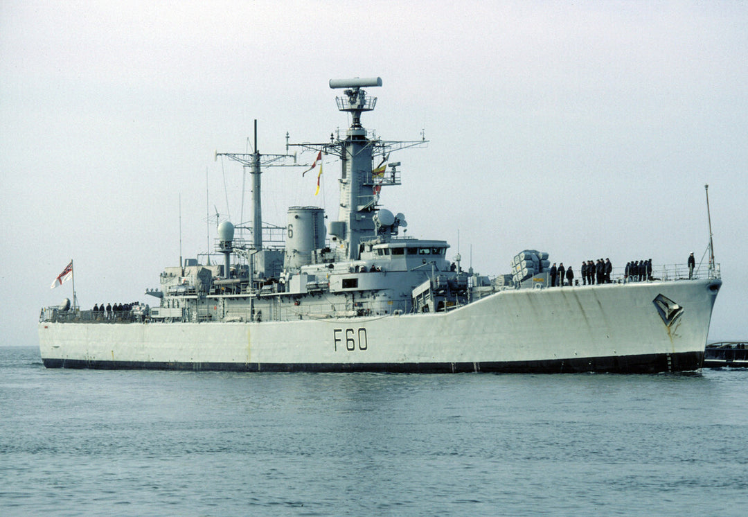 HMS Jupiter F60 Royal Navy Leander class frigate Photo Print or Framed Print - Hampshire Prints