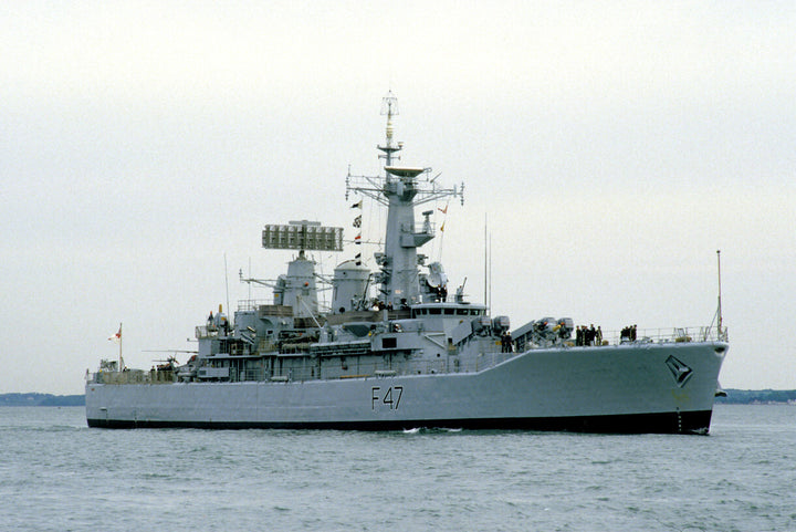 HMS Danae F47 Royal Navy Leander Class Frigate Photo Print or Framed Print - Hampshire Prints