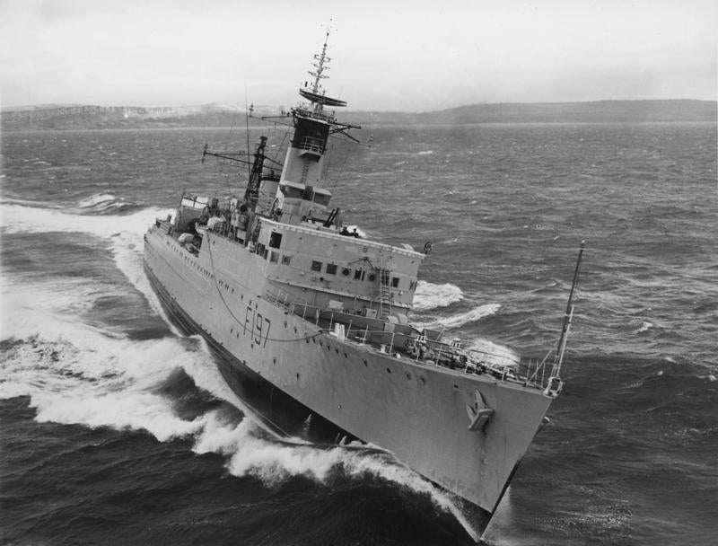 HMS Grenville F197 (R97) Royal Navy U class destroyer Photo Print or Framed Print - Hampshire Prints