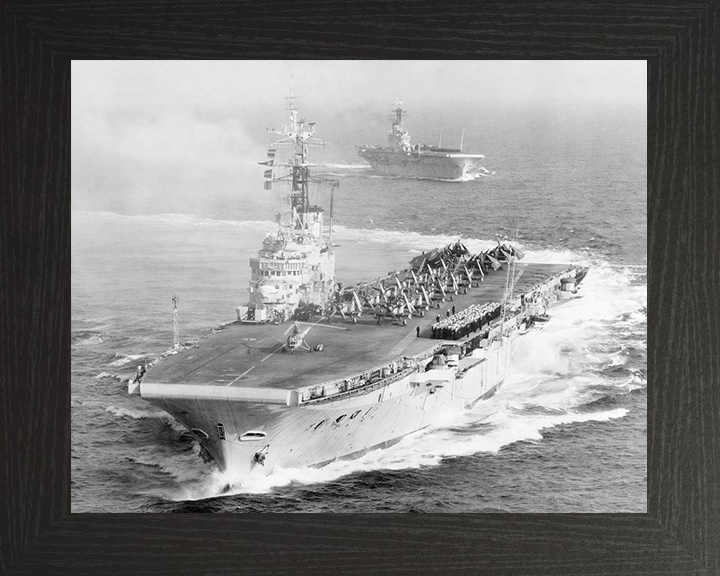 HMS Centaur R06 Royal Navy Centaur class light fleet carrier Photo Print or Framed Print - Hampshire Prints