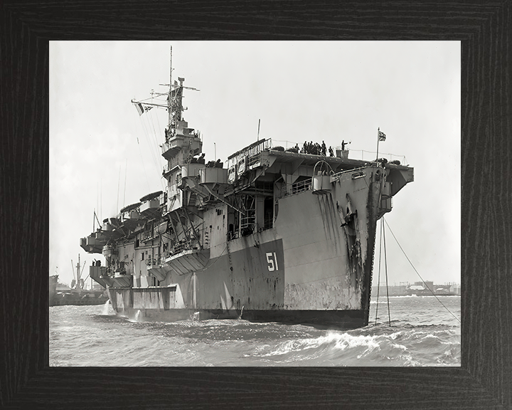 HMS Atheling D51 Royal Navy Ruler class escort carrier Photo Print or Framed Print - Hampshire Prints