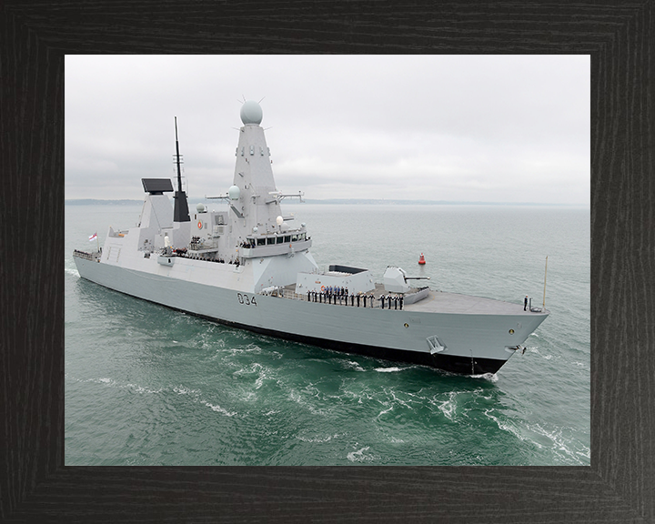 HMS Diamond D34 Royal Navy Type 45 Destroyer Photo Print or Framed Print - Hampshire Prints