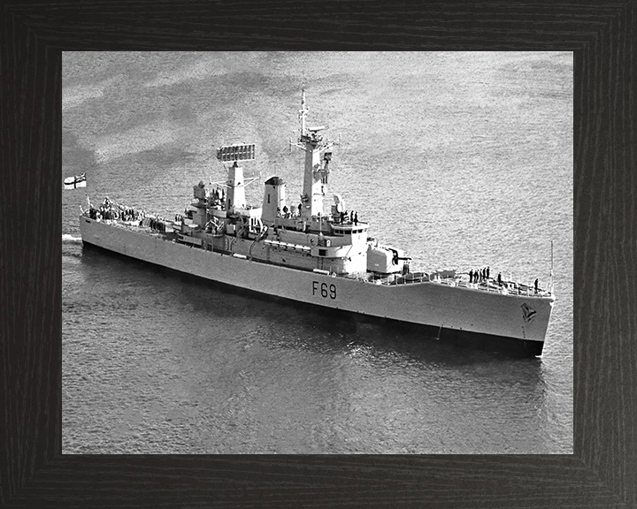 HMS Bacchante F69 Royal Navy Leander class frigate Photo Print or Framed Print - Hampshire Prints