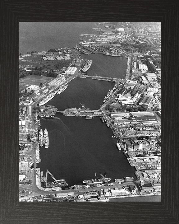 HMNB Chatham (HMS Pembroke) Aerial Photo Print or Framed Photo Print - Hampshire Prints