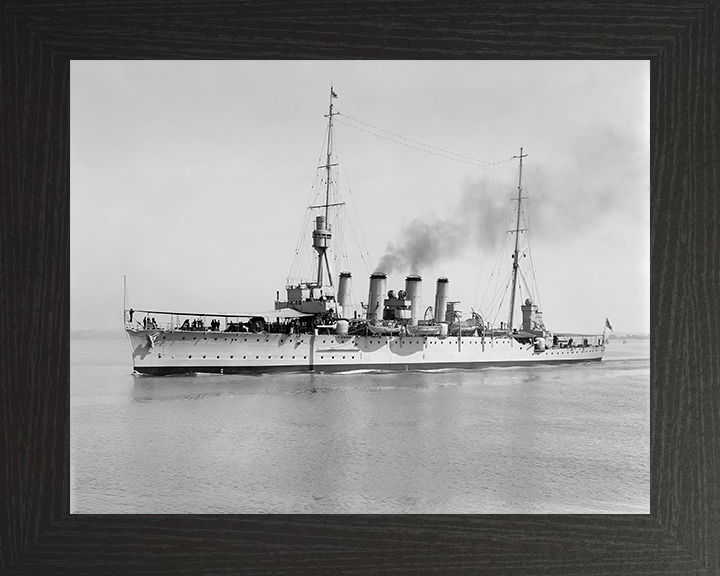 HMS Chatham Royal Navy Town class light cruiser Photo Print or Framed Print - Hampshire Prints