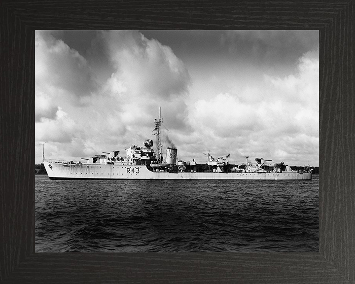 HMS Comus R43 Royal Navy C class destroyer Photo Print or Framed Print - Hampshire Prints