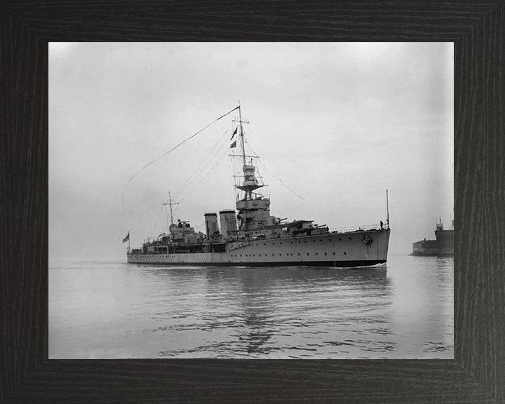 HMS Cardiff D58 Royal Navy C class light cruiser Photo Print or Framed Photo Print - Hampshire Prints