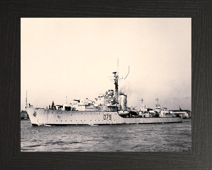 HMS Cadiz D79 Royal Navy Battle class destroyer Photo Print or Framed Print - Hampshire Prints