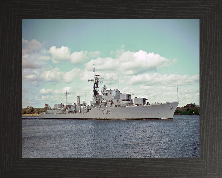 HMS Dainty D108 Royal Navy Daring class destroyer Photo Print or Framed Print - Hampshire Prints