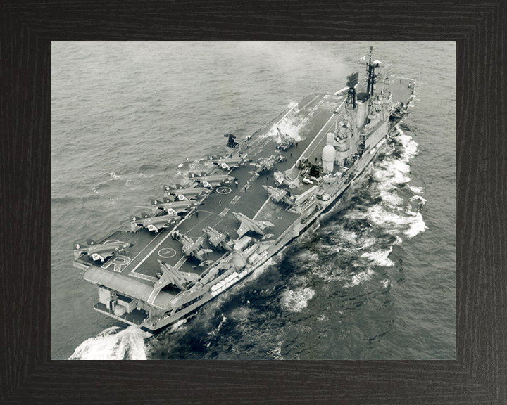 HMS Ark Royal R09 Royal Navy Audacious class aircraft carrier Photo Print or Framed Print - Hampshire Prints