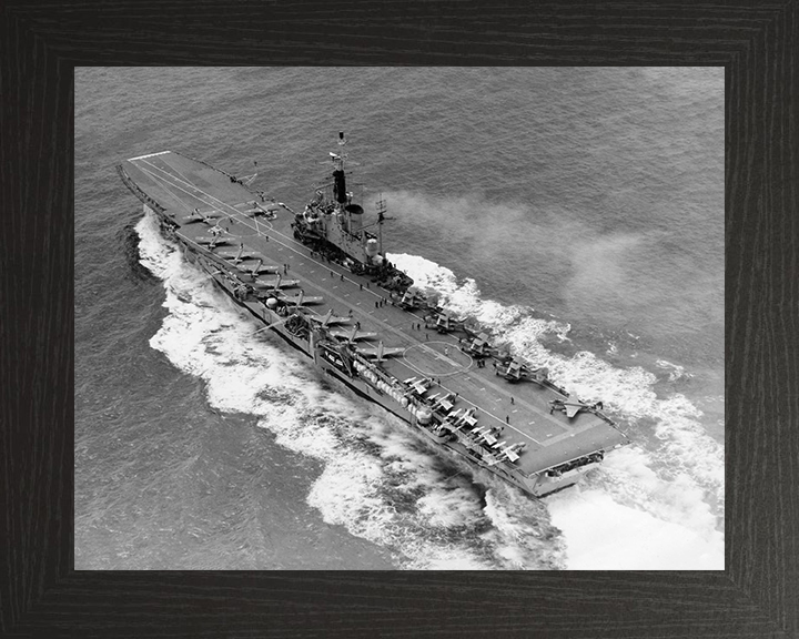 HMS Centaur R06 Royal Navy Centaur class light fleet carrier Photo Print or Framed Print - Hampshire Prints